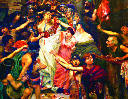 Vitellius led through the streets of Rome by the people, by Georges Rochegrosse, 1883